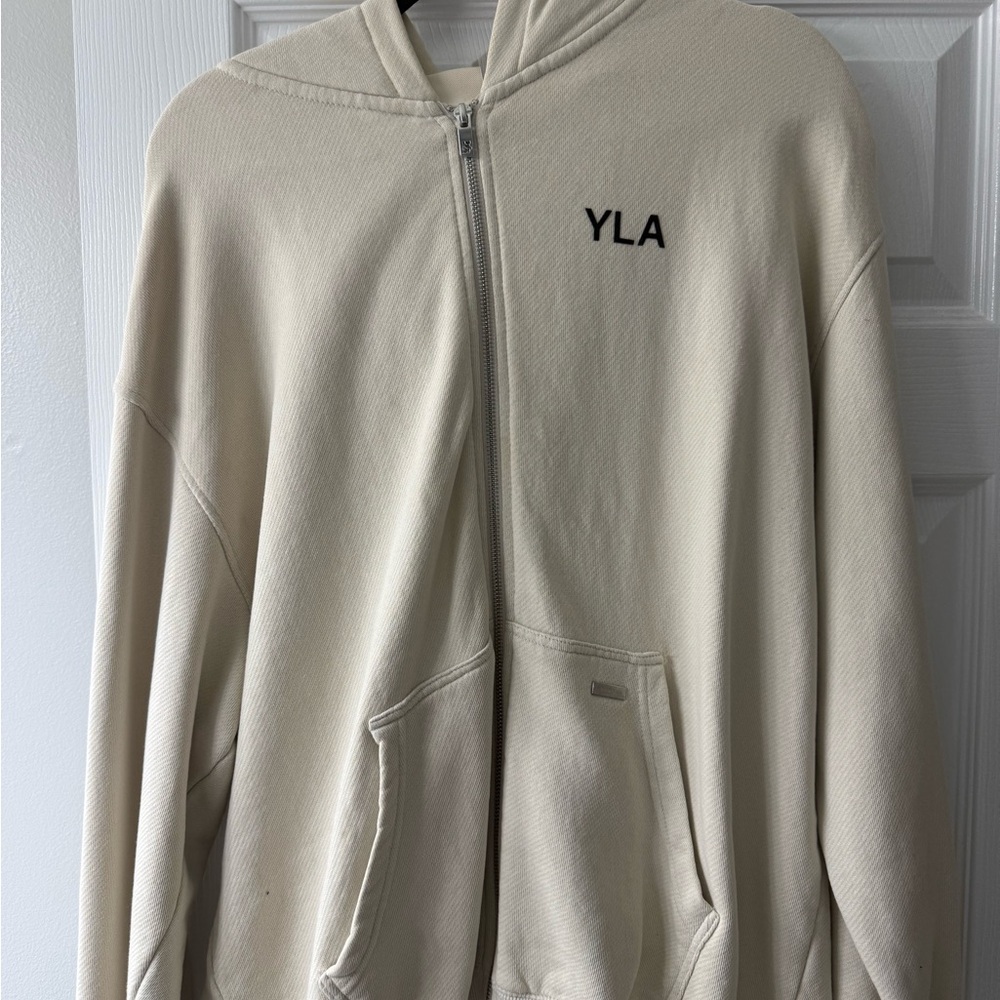 Men's Cream Hoodie Sweater